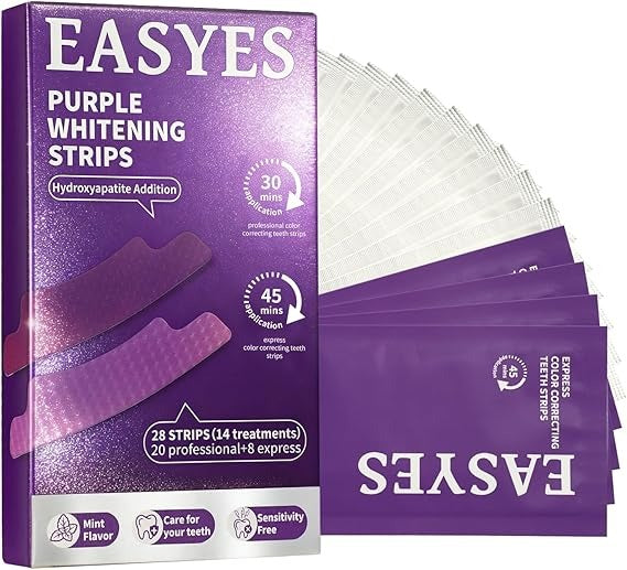 EASYES Purple Teeth Whitening Strips