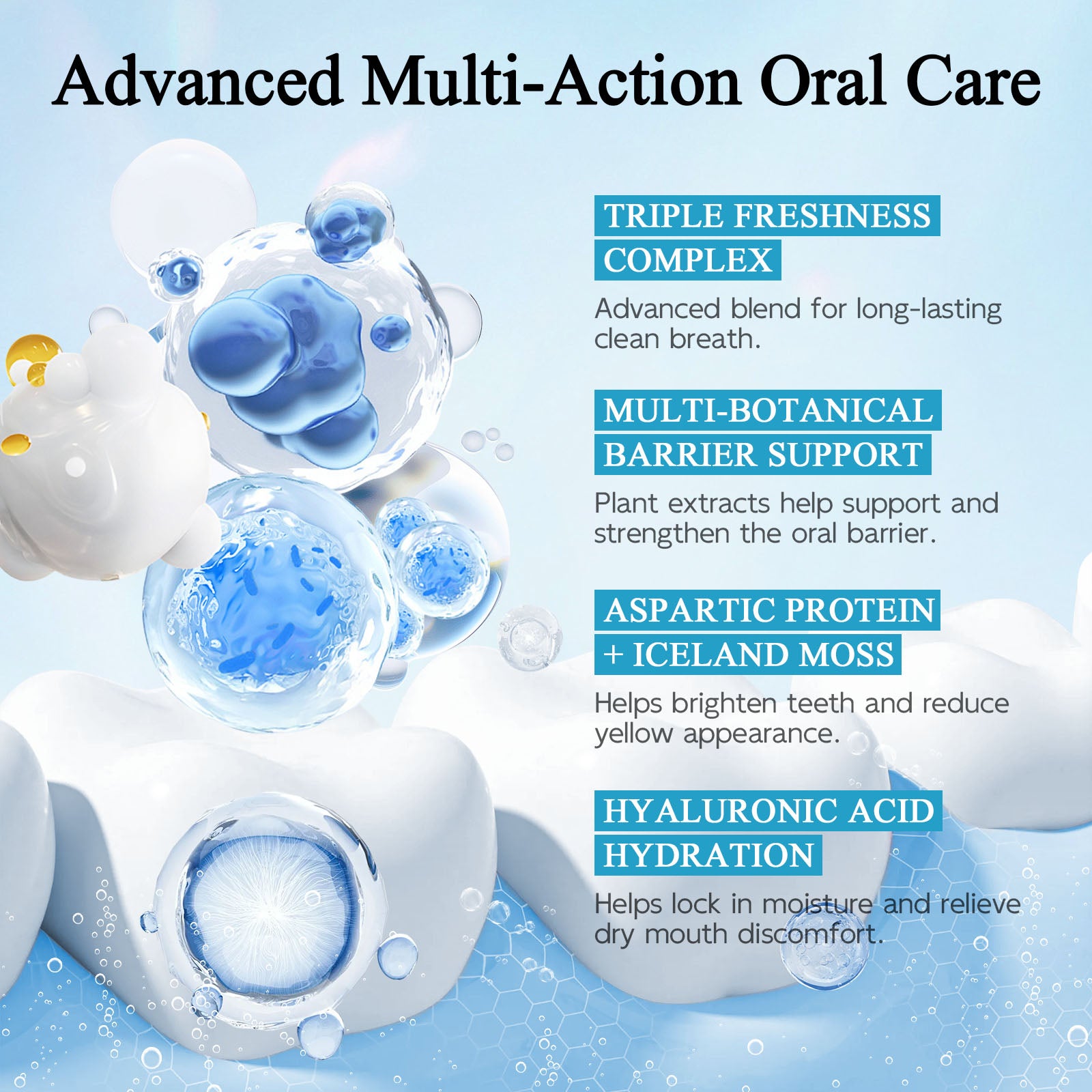 EASYES Jelly Oral Rinse Serum-Glacial Awakening Mint