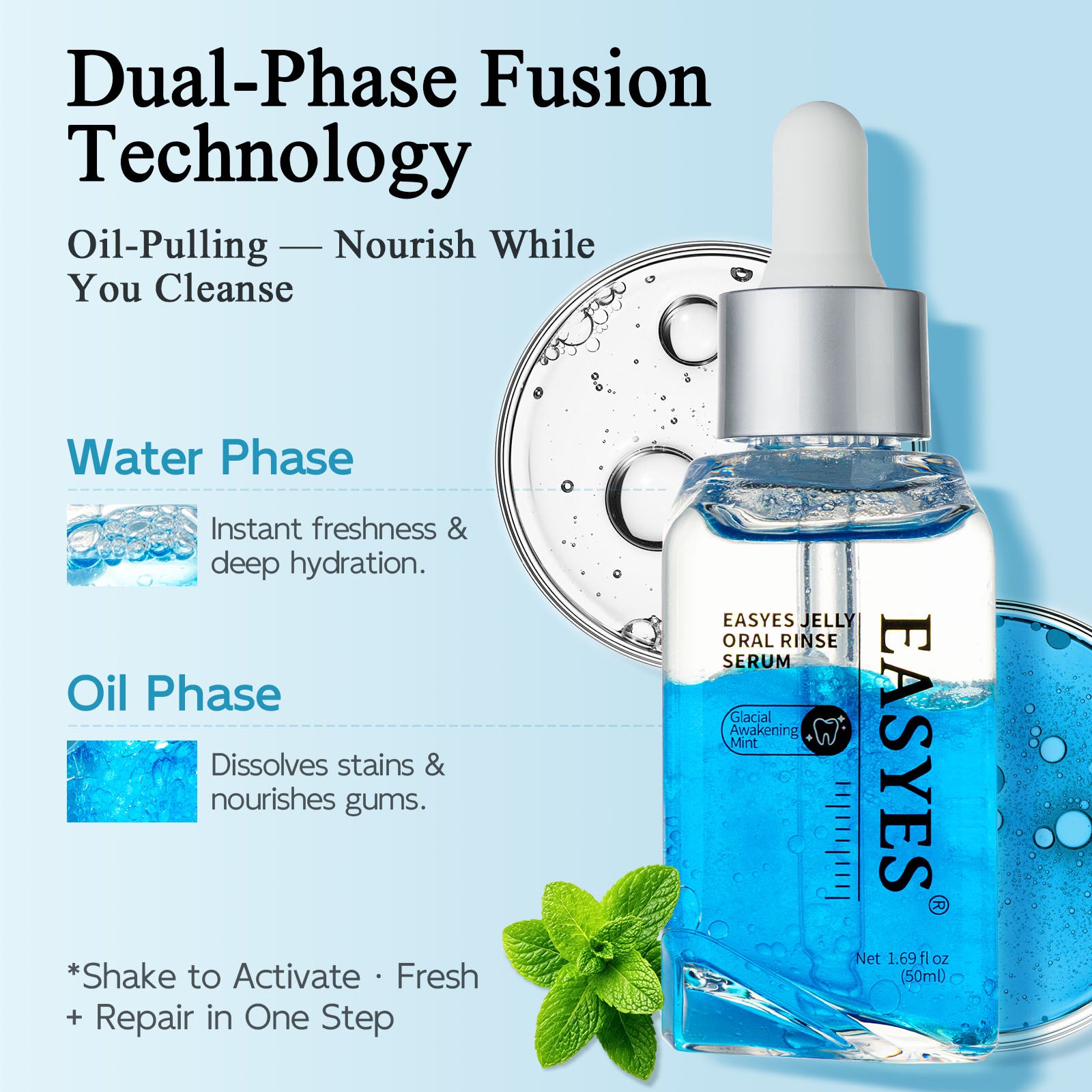 EASYES Jelly Oral Rinse Serum-Glacial Awakening Mint