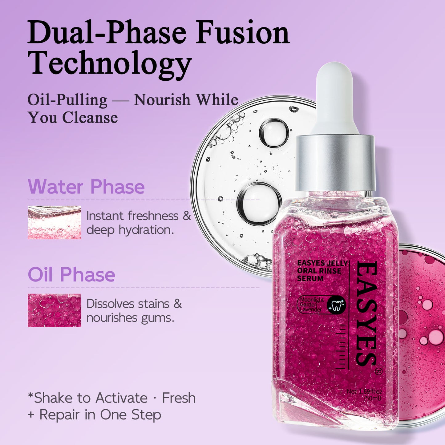 EASYES Jelly Oral Rinse Serum-Moonlight Garden Lavender