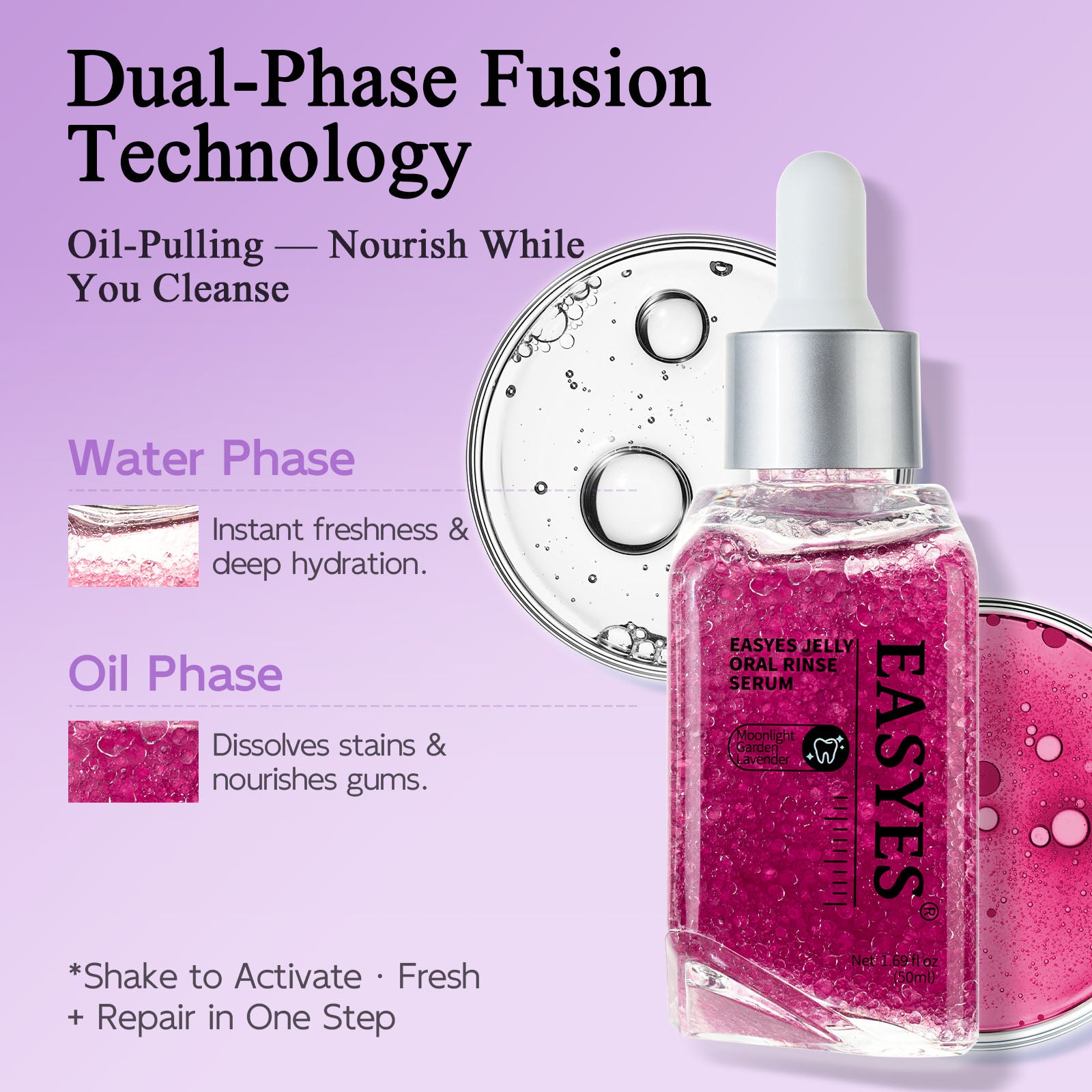 EASYES Jelly Oral Rinse Serum-Moonlight Garden Lavender