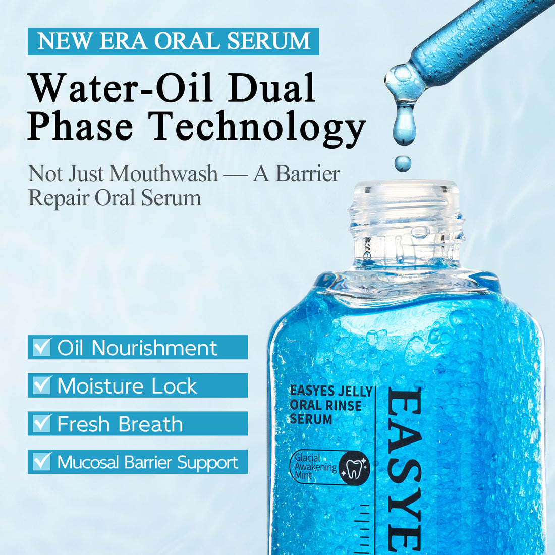 EASYES Jelly Oral Rinse Serum-Glacial Awakening Mint